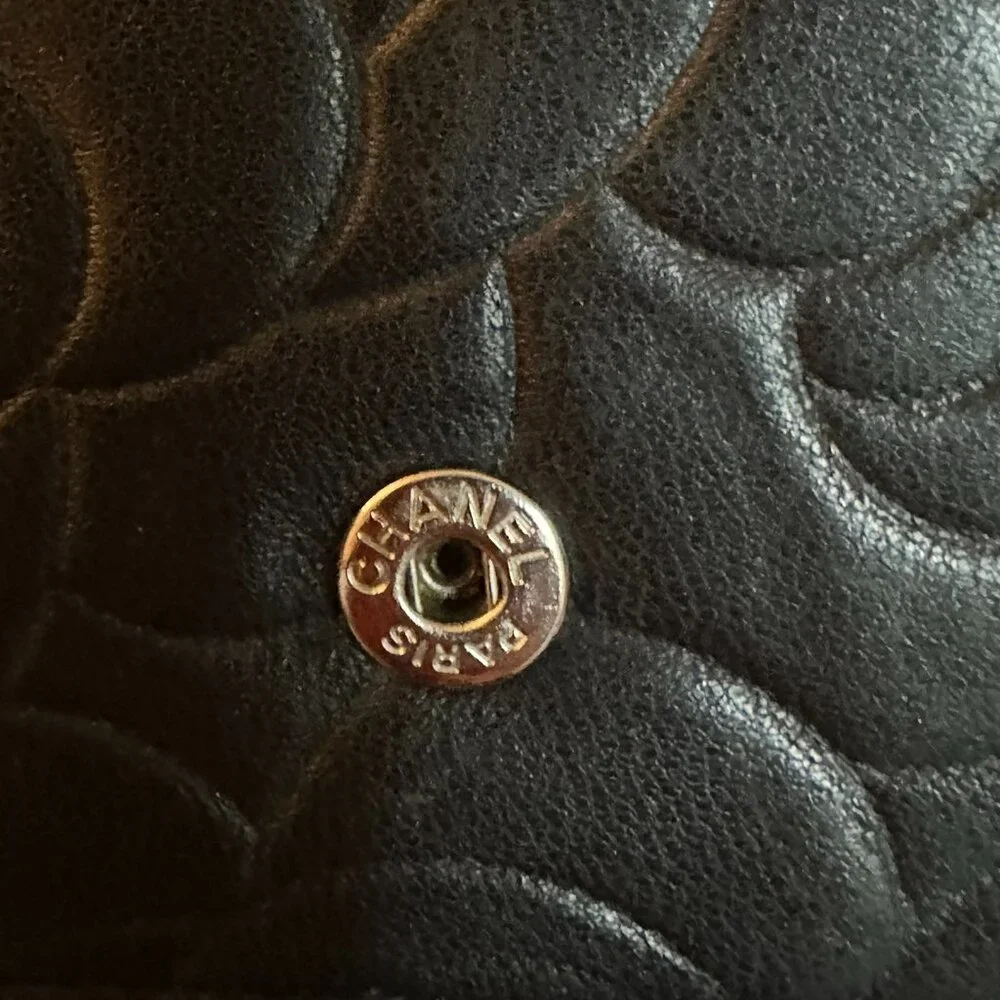 CHANEL Camellia Embossed Floral Zip Wallet - Picture 9 of 12